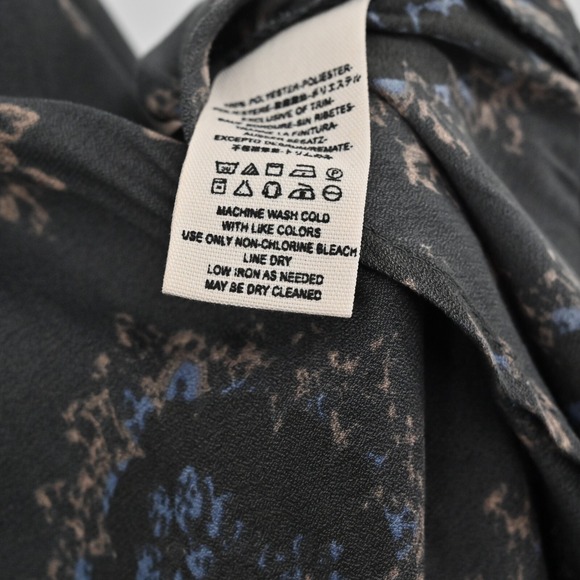 FREE PEOPLE Womens Cowling Around Top Size S Midnight Romantic Bohemian Hippie - Picture 7 of 13